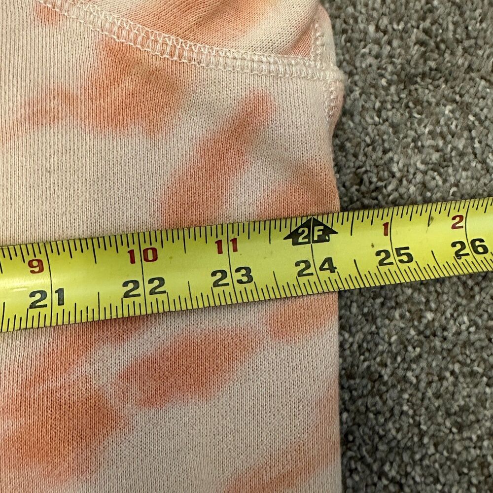 Aerie Tie Dye Graphic Sweatshirt Medium Please Just Trust Me Crewneck Peach - Picture 6 of 16